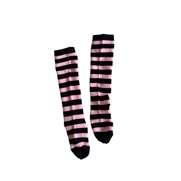 Stripe High Knee Socks