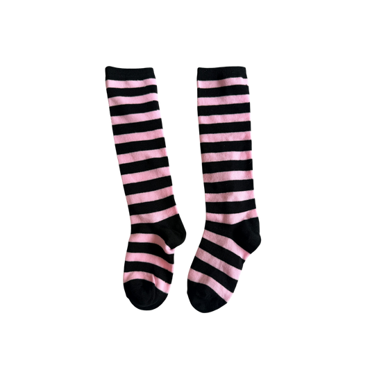 Stripe High Knee Socks