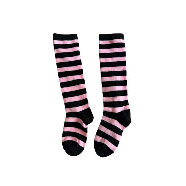 Stripe High Knee Socks