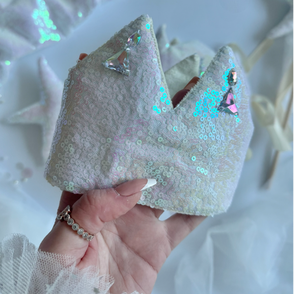 Iridescent Crown & Wand /Rhineston