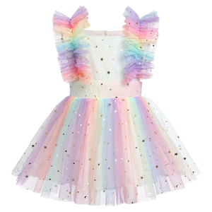 Silvia Tulle Dress - Rainbow