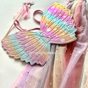 Fairy Wings & Wand - Light Pink