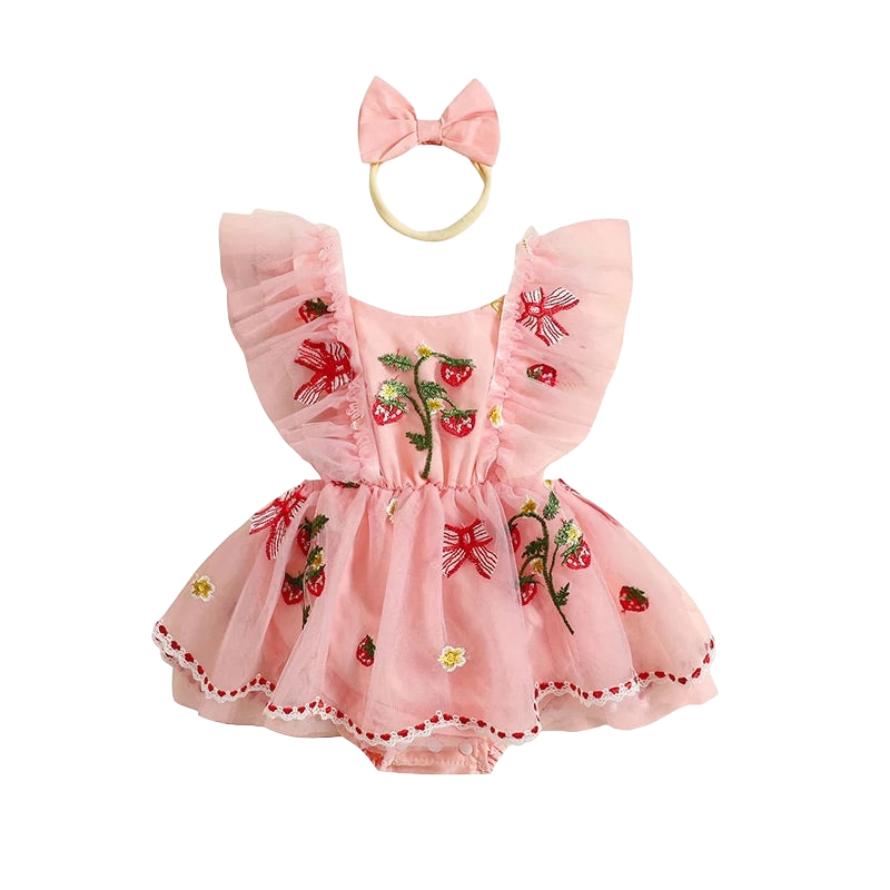Strawberry Romper & Headband