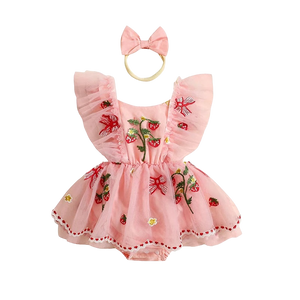 Strawberry Romper & Headband