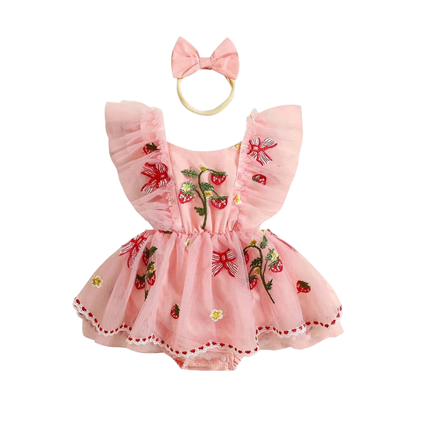 Strawberry Romper & Headband