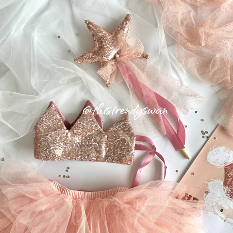 Sequin Crown & Wand