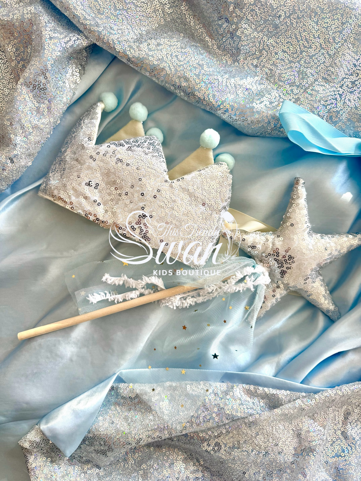 Sequin Cape - Silver
