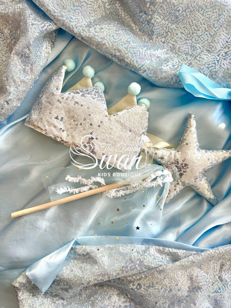 Sequin Cape - Silver