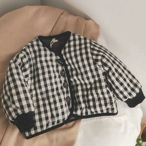 Gingham Padded Jacket