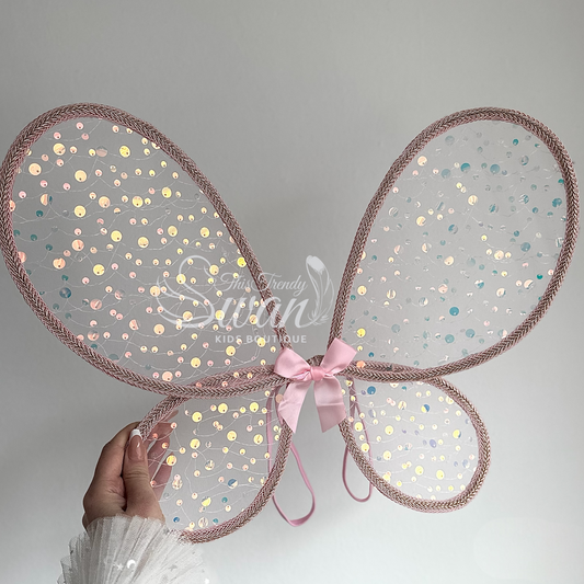 Sequin Fairy Wings -Pink