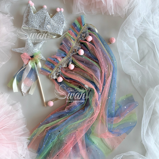 Tilly Rainbow Cape - Pink