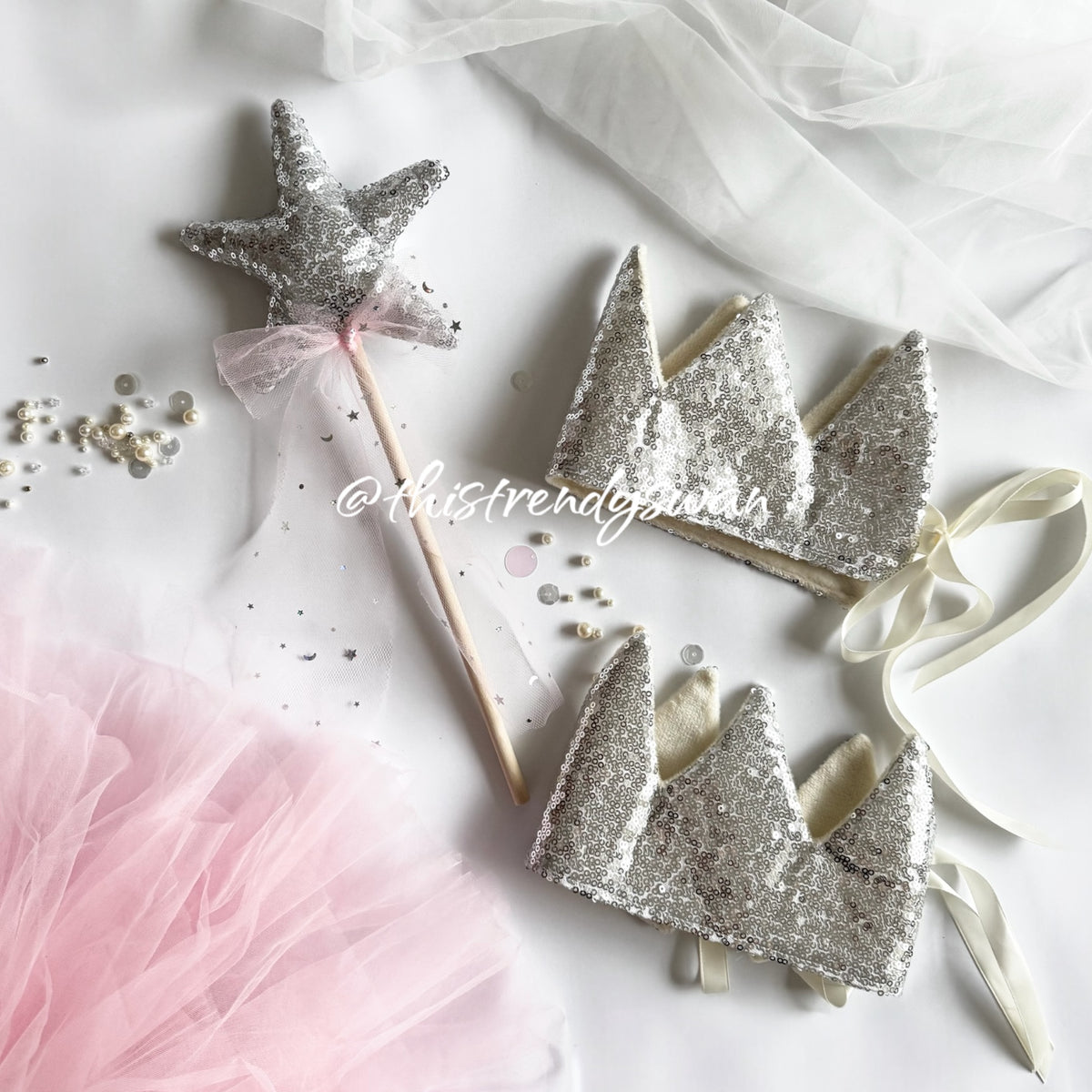 Crown & Wand - Silver