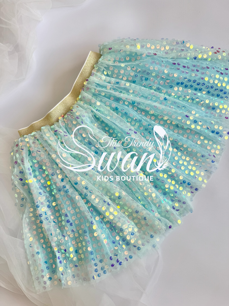 Sequin Skirt - Grey