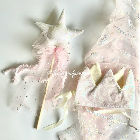 Sequin Crown & Wand