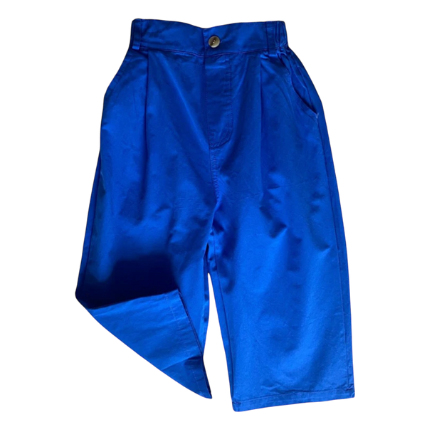 Wide-Leg Trousers - Blue