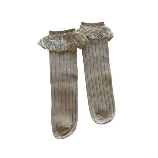 Broderie Anglaise Socks