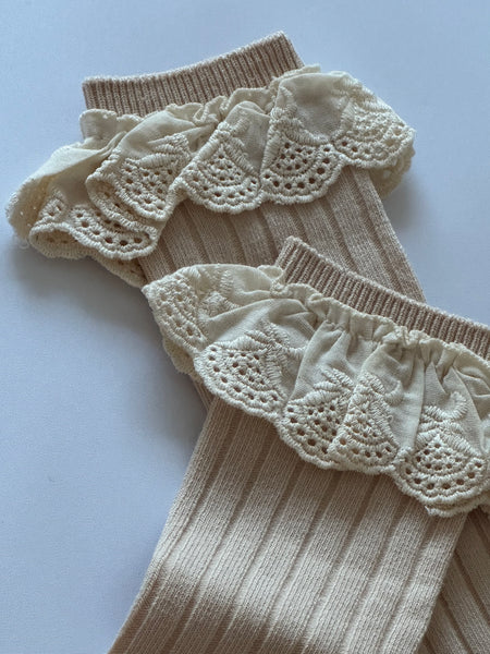 Broderie Anglaise Socks