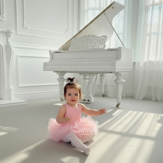 Leotard Tutu Dress - Baby Pink