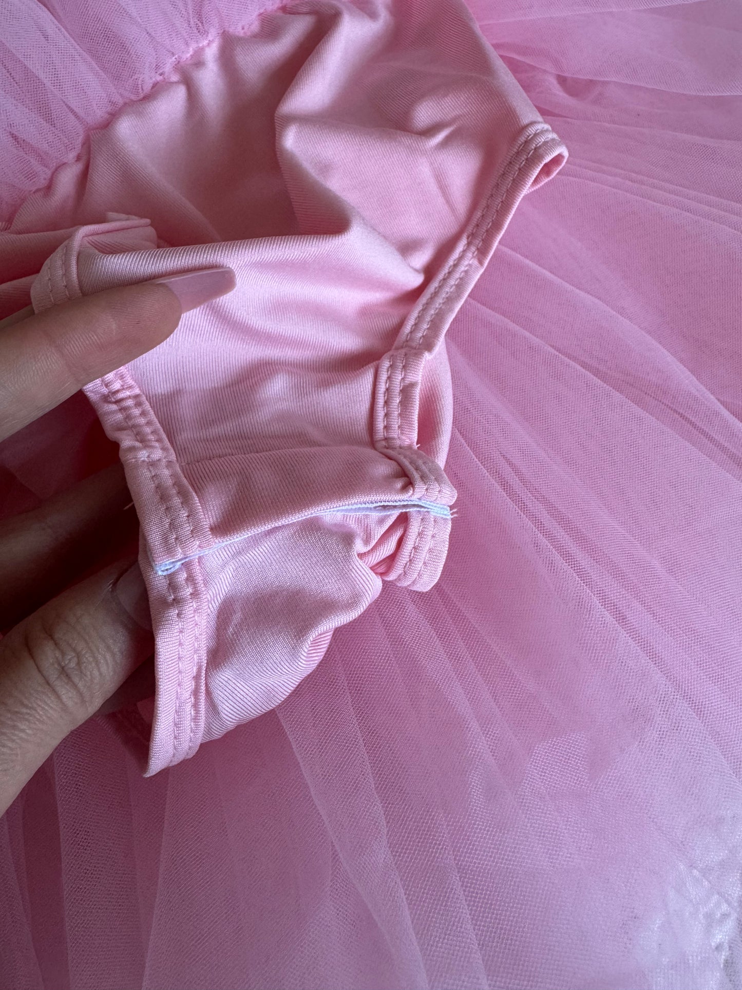 Leotard Tutu Dress - Baby Pink