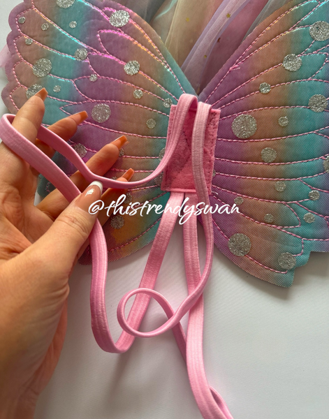 Fairy Wings & Wand - Light Pink