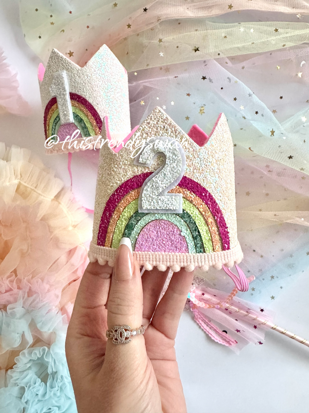 1st & 2nd Birthday Crown