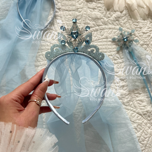 Queen/Princess Elsa Frozen Headband & Wand