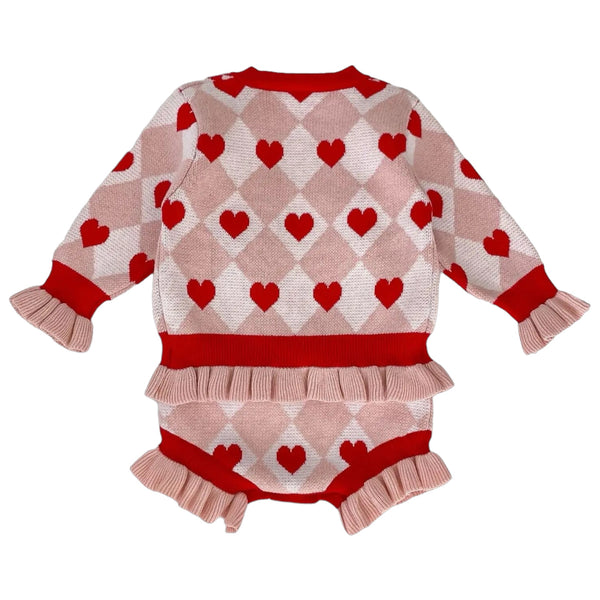 Heart Knitted 2-piece set