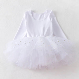 Ballerina Dress Long Sleeve – White