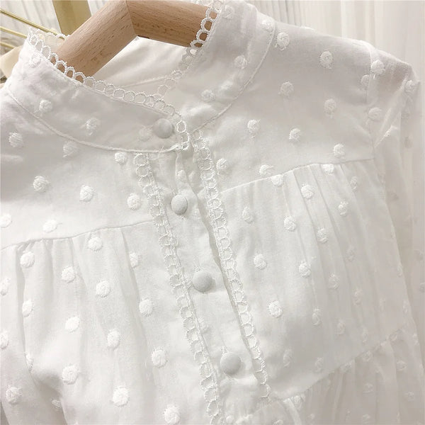 Long-sleeved Blouse & Trousers