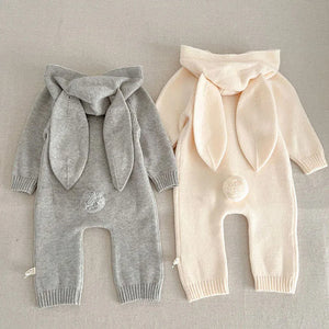 Bunny Knitted Romper Suit