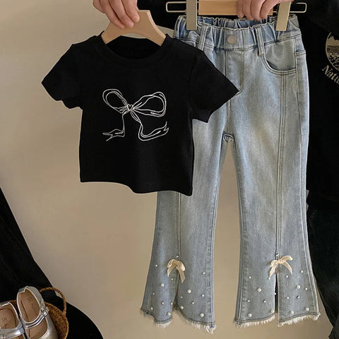 Bow T-shirt & Jeans