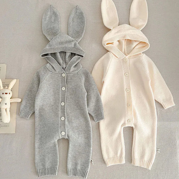 Bunny Knitted Romper Suit