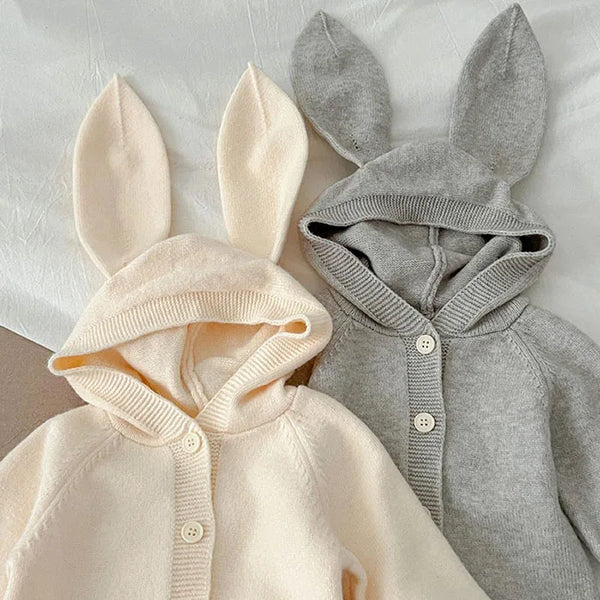 Bunny Knitted Romper Suit