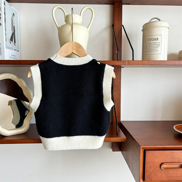 Knitted Bow Vest
