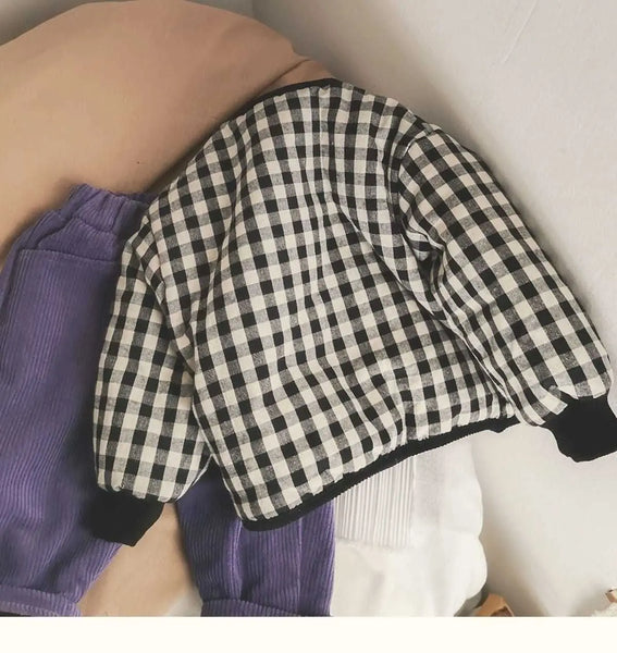 Gingham Padded Jacket