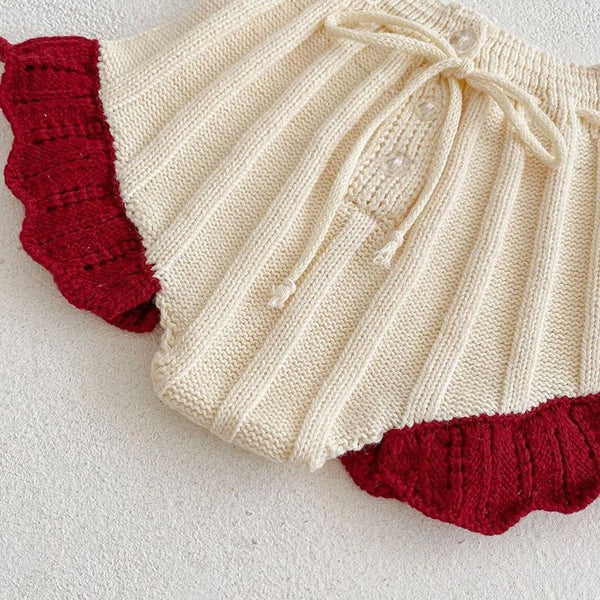 Red Knitted Set