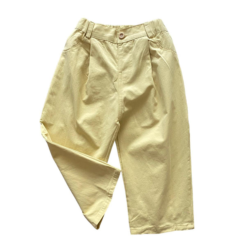 Mum Fit Trousers - Yellow