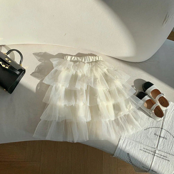 Lydia Tulle Skirt – White