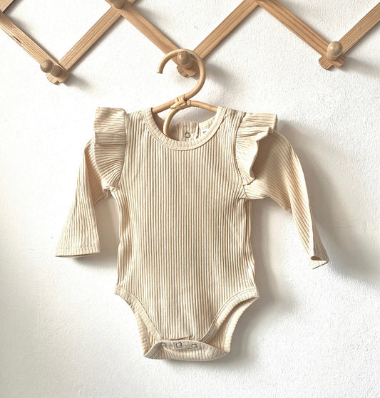 Ribbed Bodysuit -Nude