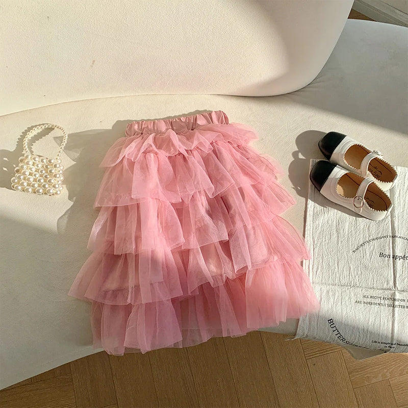 Lydia Tulle Skirt – Pink